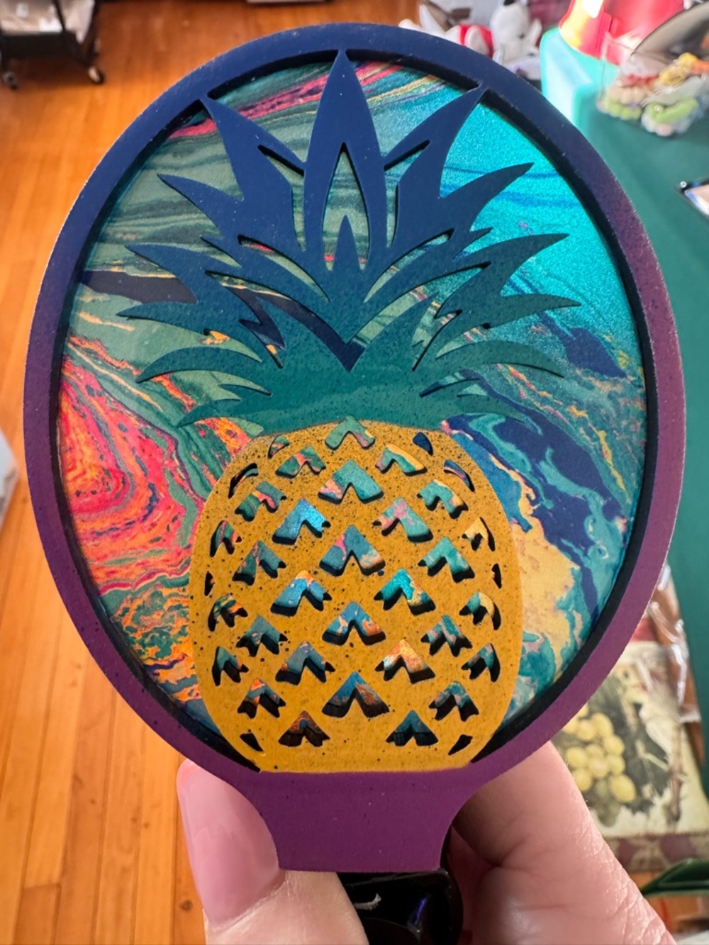 Hand crafted by me custom nightlight wood/acrylic made to order - Picture 9 of 15
